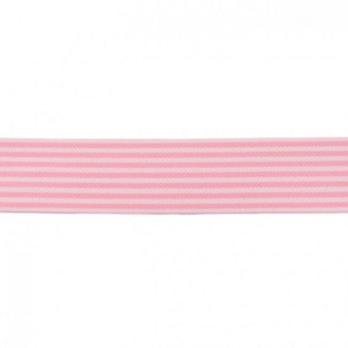 Sima gumi 4 cm Stripe light pink