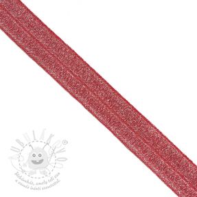 Szegőgumi glitter 20 mm red