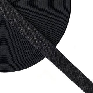 Sima gumi 2,5 cm glitter black