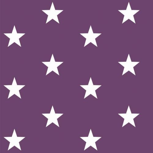 Pamutvászon Stars purple