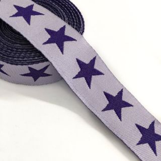 Szalag Stars light purple/purple