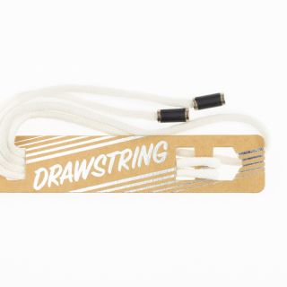 Kapucnis zsinór fém végekkel 115 cm HEAD3 off white