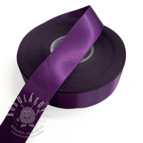 Kétoldalas szatén szalag 25 mm purple