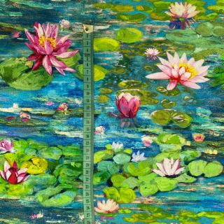 Dekorációs anyag premium Impressive water lilly digital print