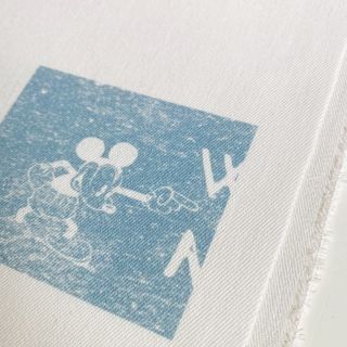 Dekorációs anyag Mickey Mouse Hello folks blue digital print