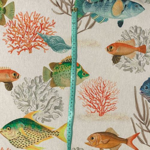 Dekorációs anyag Linenlook premium Reef Fish digital print