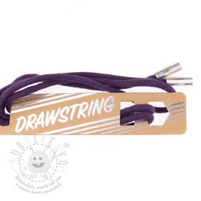 Kapucnis zsinór fém végekkel 115 cm HEAD2 violet