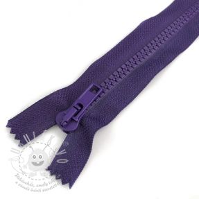 Fogazott cipzár nem bontható 20 cm purple