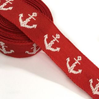 Szalag Anchor red/white