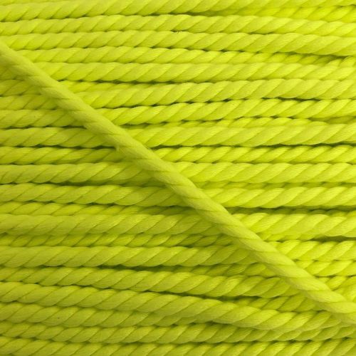 Tekert pamut zsinór 5 mm neon yellow