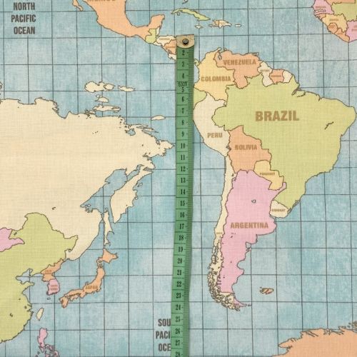 Dekorációs anyag premium World map vintage
