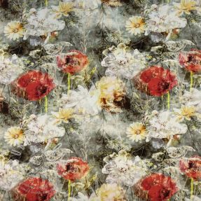 Viszkóz Artistic flowers design F digital print