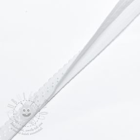 Szegőgumi 12 mm LUXURY white